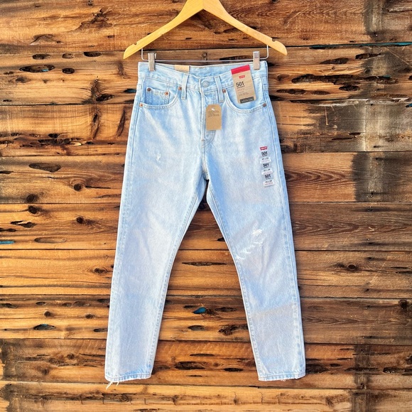 LEVI’S | NWT 501 Button Fly Skinny Jeans 25x28 - Picture 1 of 5